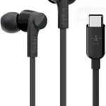 Belkin Rockstar USB-C In-ear Handsfree με Βύσμα USB-C Μαύρο