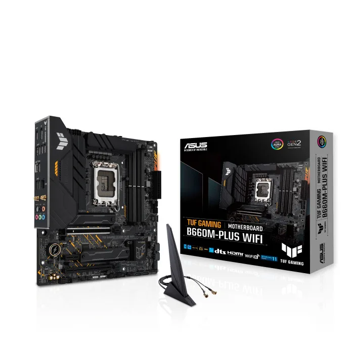 Asus TUF Gaming B660M-PLUS WIFI Motherboard Micro ATX με Intel 1700 Socket 90MB1AZ0-M0EAY0 - Image 1