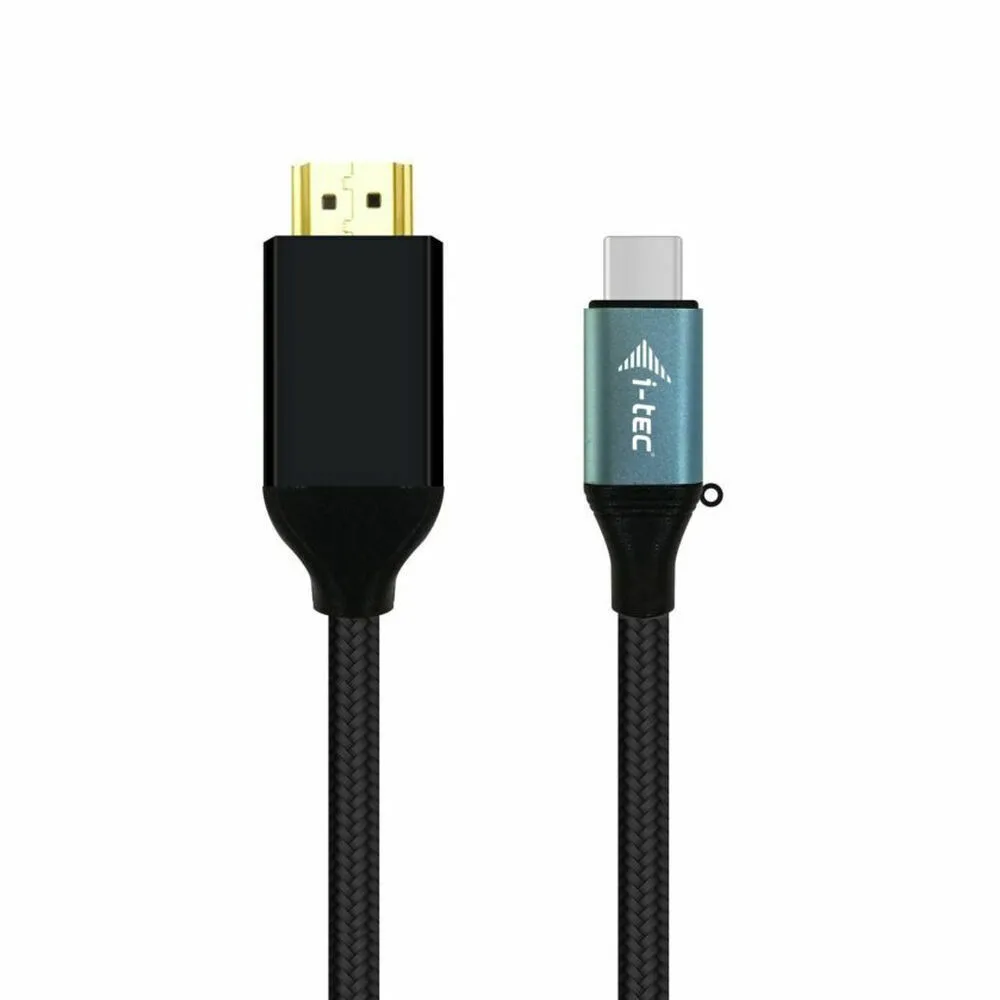20220112140649_i_tec_hdmi_2_0_braided_cable_hdmi_male_usb_c_male_2m_mayro_c31cblhdmi60hz2m i-tec HDMI 2.0 Braided Cable HDMI male - USB-C male 2m Μαύρο (C31CBLHDMI60HZ2M) - Image 1