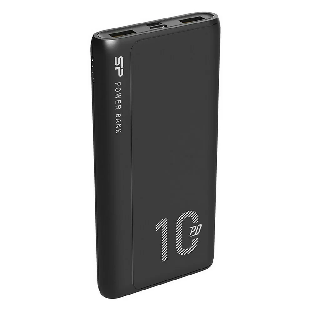 Silicon Power QP15 Power Bank 10000mAh 18W με 2 Θύρες USB-A και Θύρα USB-C Power Delivery / Quick Charge 3.0 Μαύρο - Image 1