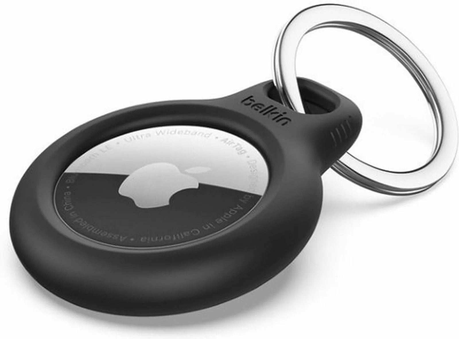 20220114092028_belkin_f8w973btblk_airtag_key_finder_mayro Belkin Secure Holder Keyring Θήκη Μπρελόκ Σιλικόνης για AirTag σε Μαύρο χρώμα - Image 1