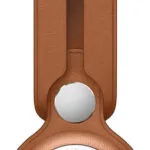 Apple Leather Loop Θήκη Μπρελόκ Δερμάτινη για AirTag Saddle Brown