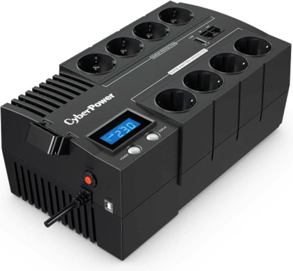 CyberPower BR1000ELCD UPS Line-Interactive 1000VA 600W με 8 Schuko Πρίζες - Image 1