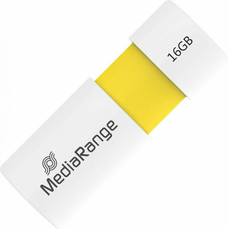 20220119172651_mediarange_mr972_16gb_usb_2_0 MediaRange 16GB USB 2.0 Stick Κίτρινο - Image 1