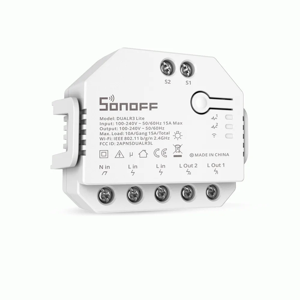 Sonoff DUALR3 Lite Smart Switch 2 Καναλιών Wi-Fi 15A DUALR3 Lite - Image 1