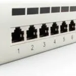 Lanberg Patch Panel Shielded για Rack 1U 19" 24 Θυρών cat5e Γκρι PPS5-1024-S
