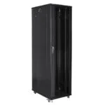 Lanberg Επιδαπέδια Καμπίνα Rack 47U Μαύρο FF01-8047-12B