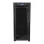 Lanberg Επιδαπέδια Καμπίνα Rack 27U 60x60cm Μαύρο FF01-6827-12BL