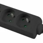 Lanberg Πολύπριζο 3 Θέσεων με Καλώδιο 3m Γαλλίας (Type E) PS0-03E-0300-BK