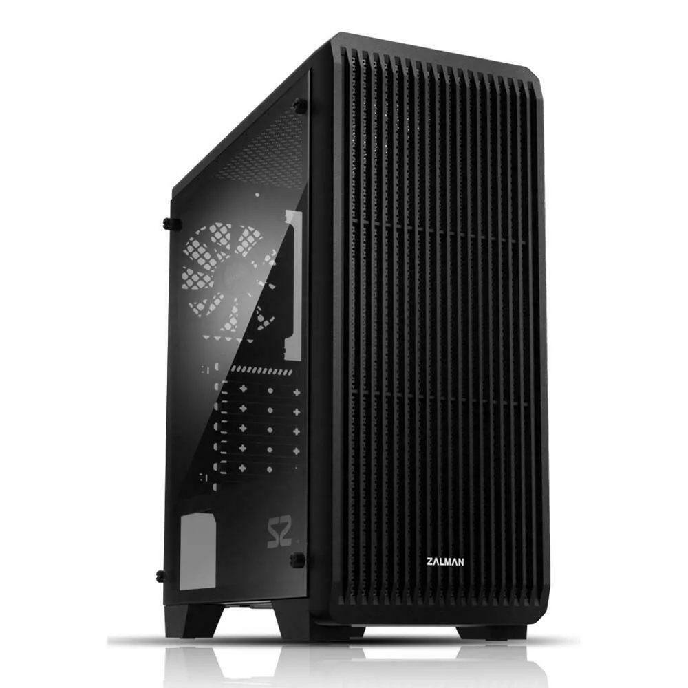 Zalman S2 Gaming Midi Tower Κουτί Υπολογιστή με Πλαϊνό Παράθυρο Μαύρο - Image 1
