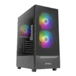 Antec NX410 Gaming Midi Tower Κουτί Υπολογιστή με Πλαϊνό Παράθυρο Μαύρο