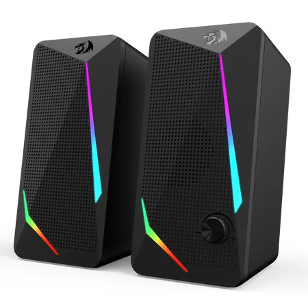 Redragon GS510 Waltz Ηχεία Υπολογιστή 2.0 με RGB Φωτισμό και Ισχύ 6W σε Μαύρο Χρώμα - Image 1