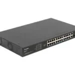 Lanberg Unmanaged L2 PoE+ Switch με 24 Θύρες Gigabit (1Gbps) Ethernet και 2 SFP Θύρες