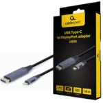 Cablexpert USB 2.0 Cable USB-C male - DisplayPort male Γκρι 1.8m (CC-USB3C-DPF-01-6)