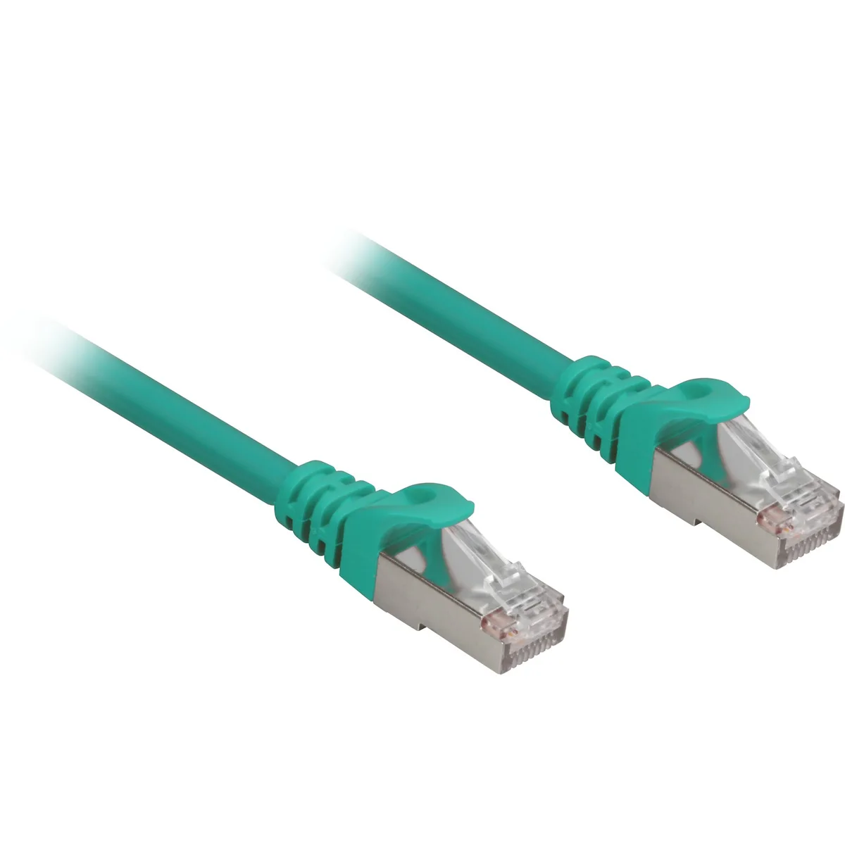 Sharkoon S/FTP Cat.6a Καλώδιο Δικτύου Ethernet 0.25m Πράσινο 1τμχ - Image 1