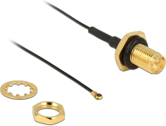 DeLock Καλώδιο Κεραίας WiFi RP-SMA Male - MHF 0.2m (12460) - Image 1