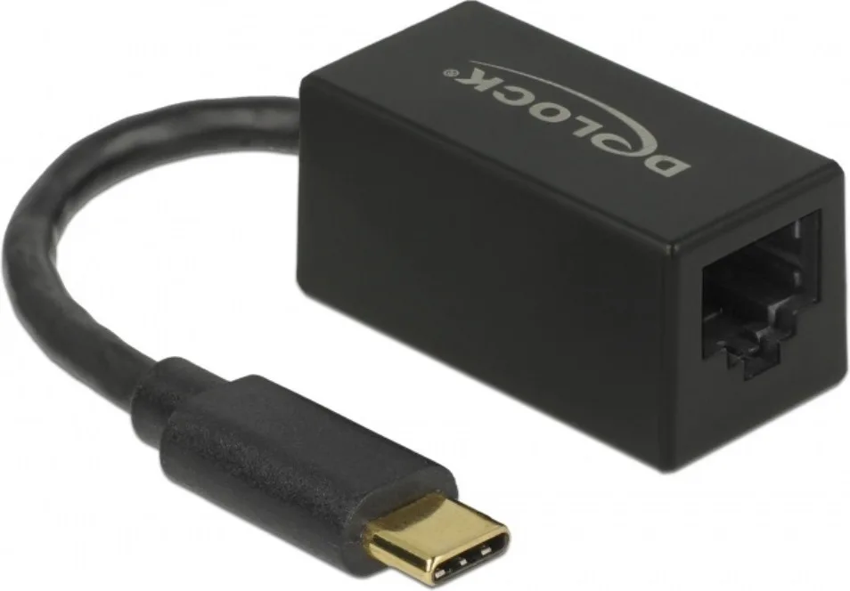 DeLock 65904 USB-C Αντάπτορας Δικτύου για Ενσύρματη σύνδεση Gigabit Ethernet - Image 1