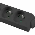 Lanberg Πολύπριζο 3 Θέσεων με USB-A και Καλώδιο 1.5m Γαλλίας (Type E) PS0-03E-0150-BK