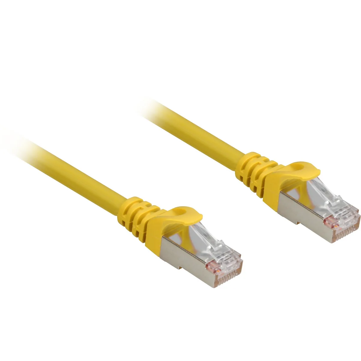Sharkoon S/FTP Cat.6a Καλώδιο Δικτύου Ethernet 0.25m Κίτρινο 1τμχ 4044951018482 - Image 1