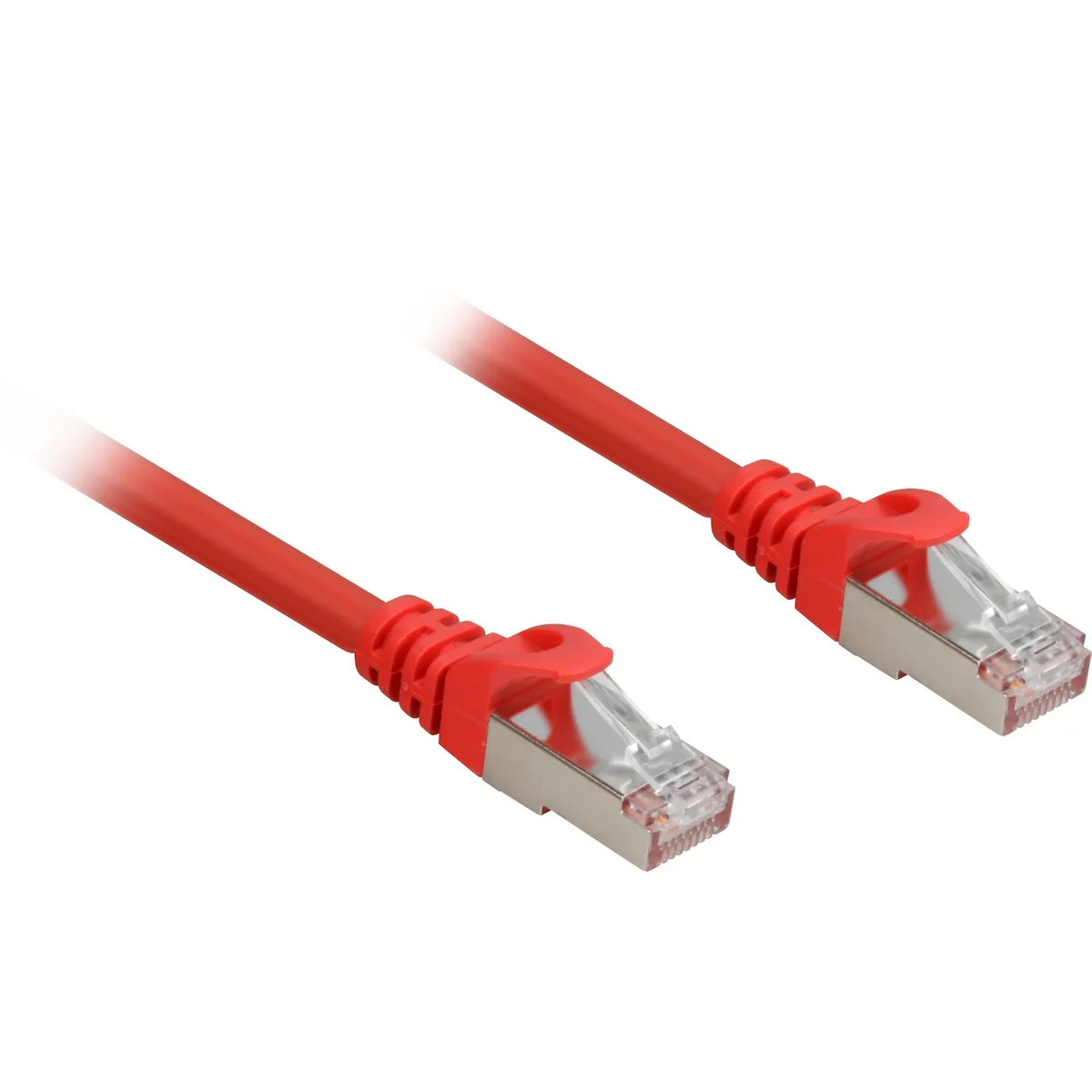 Sharkoon S/FTP Cat.6a Καλώδιο Δικτύου Ethernet 0.25m Κόκκινο 1τμχ 4044951018642 - Image 1