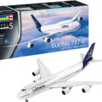 Revell Boeing 747-8 Lufthansa "New Livery" Φιγούρα Μοντελισμού Αεροπλάνο Λευκή 172 Κομματιών σε Κλίμακα 1:144 52.5x47.6εκ. 03891
