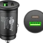 Goobay Φορτιστής Αυτοκινήτου 27W 3A με Θύρες: 1xUSB 1xType-C Μαύρος 59521
