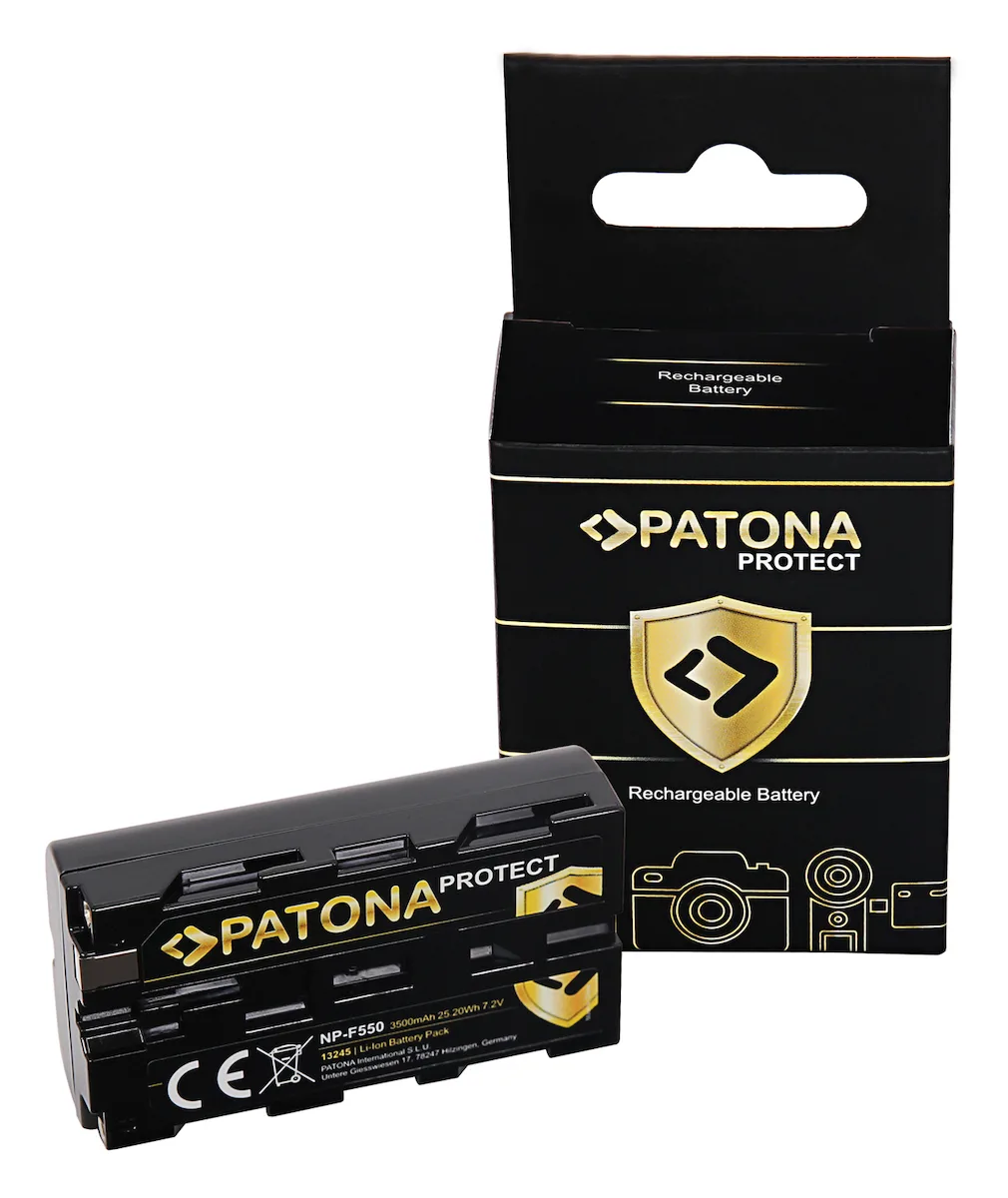 20220222114332_patona_mpataria_vinteokameras_protect_f_sony_np_f550_3500mah_symvati_me_sony Patona Μπαταρία Βιντεοκάμερας PROTECT f. Sony NP-F550 3500mAh Συμβατή με Sony - Image 1