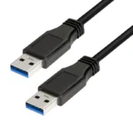LogiLink USB 3.0 Cable USB-A male - USB-A male Μαύρο 2m (CU0039)