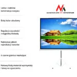 Maclean Energy MC-608 Οθόνη Προβολής Projector Δαπέδου MC-608 με Λόγο Εικόνας 4:3 240x180cm / 120"
