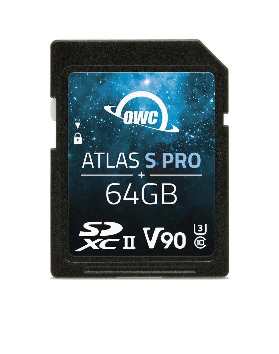 OWC Atlas S Pro SDXC 64GB Class 10 U3 V90 UHS-II - Image 1