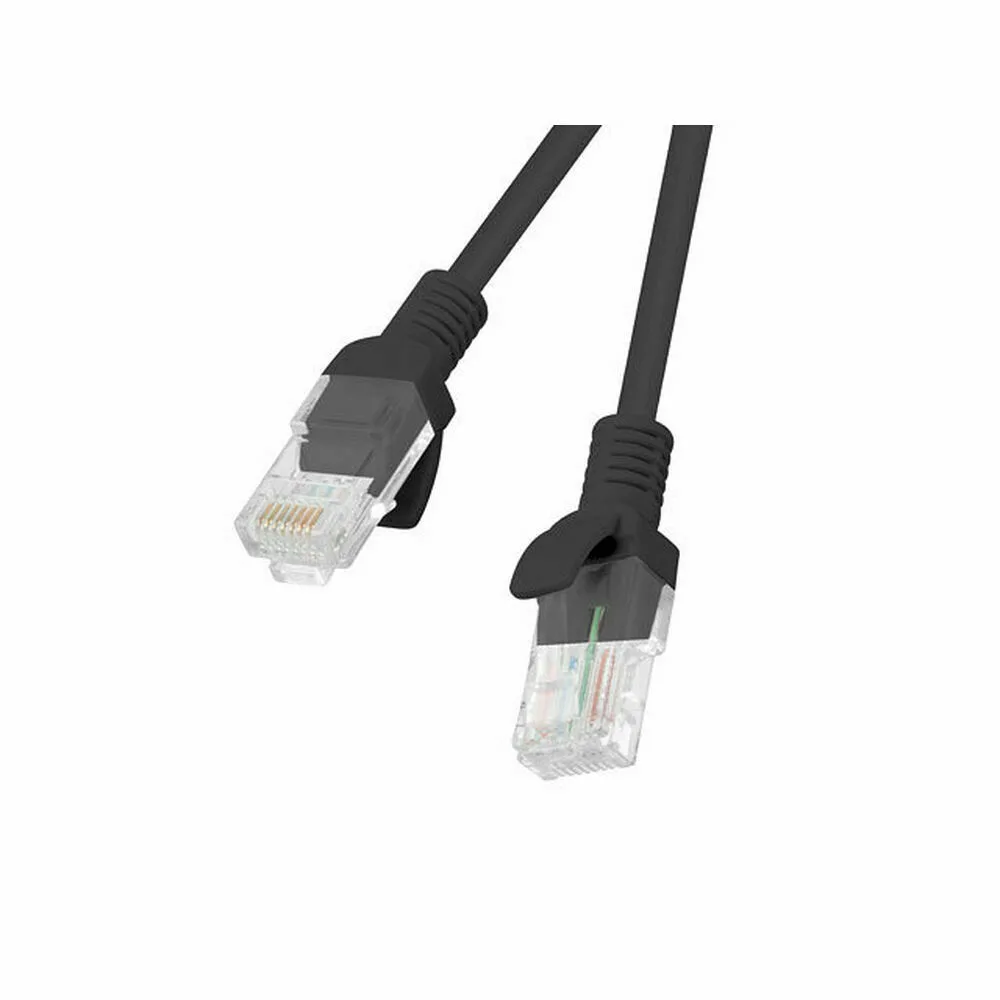 Lanberg U/UTP Cat.6 Καλώδιο Δικτύου Ethernet 1m Μαύρο (PCU6-10CC-0100-BK) - Image 1
