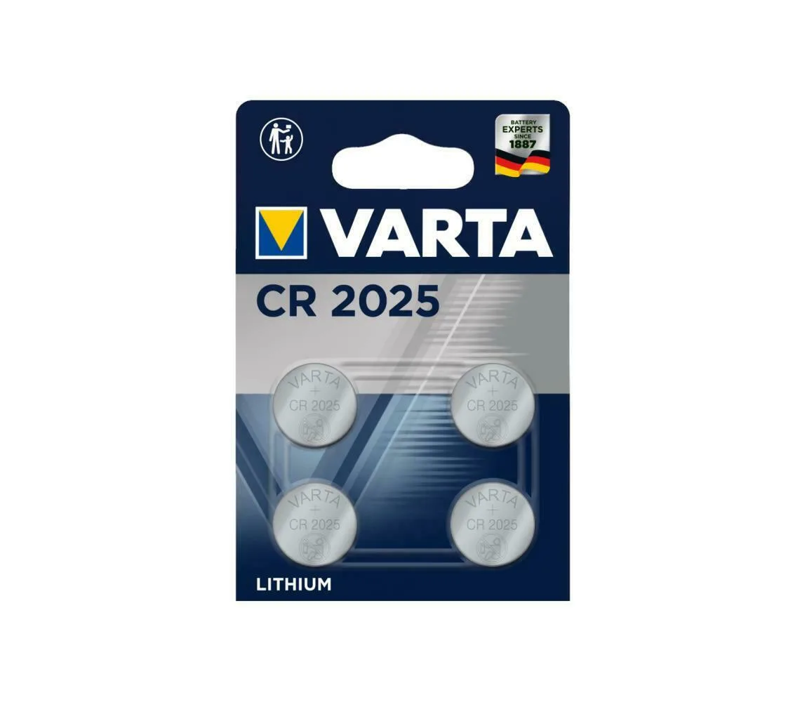 20220314121104_varta_mpataries_lithiou_rologion_cr2025_4tmch Varta Μπαταρίες Λιθίου Ρολογιών CR2025 4τμχ - Image 1