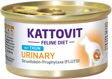 Kattovit Urinary Υγρή Τροφή για Ενήλικες Γάτες σε Κονσέρβα με Τόνο χωρίς Γλουτένη 85gr 77207 - Image 1