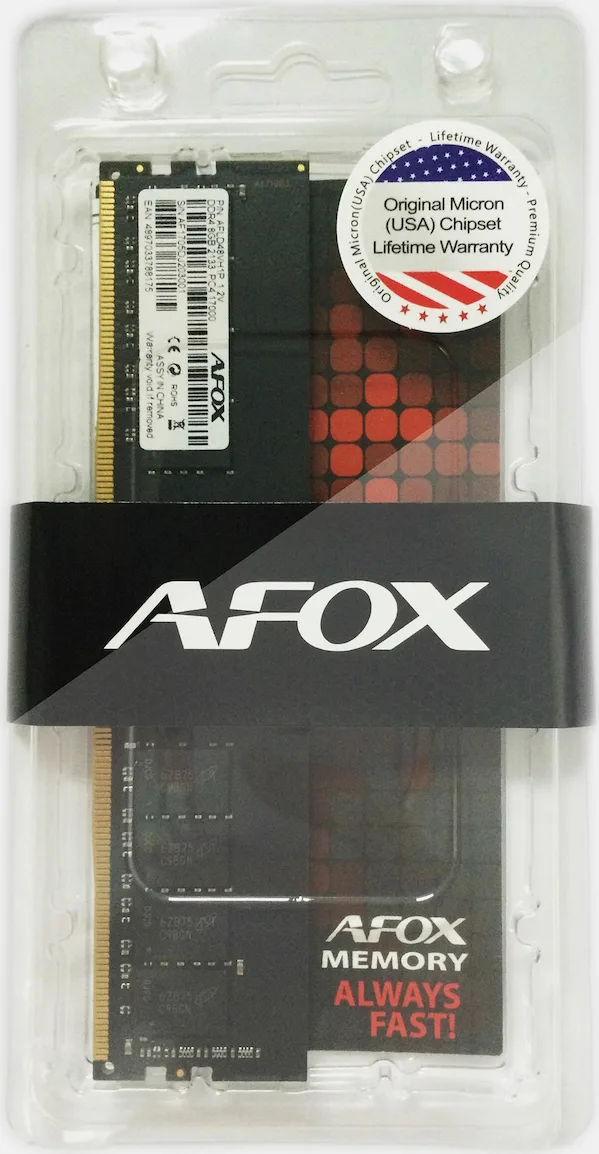 Afox DDR4 με Module 1x8GB και Ταχύτητα 2133 για Desktop AFLD48EK1P - Image 1