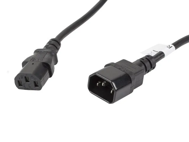 Lanberg IEC C13 - IEC C14 Cable 5m Μαύρο CA-C13E-11CC-0050-BK - Image 1