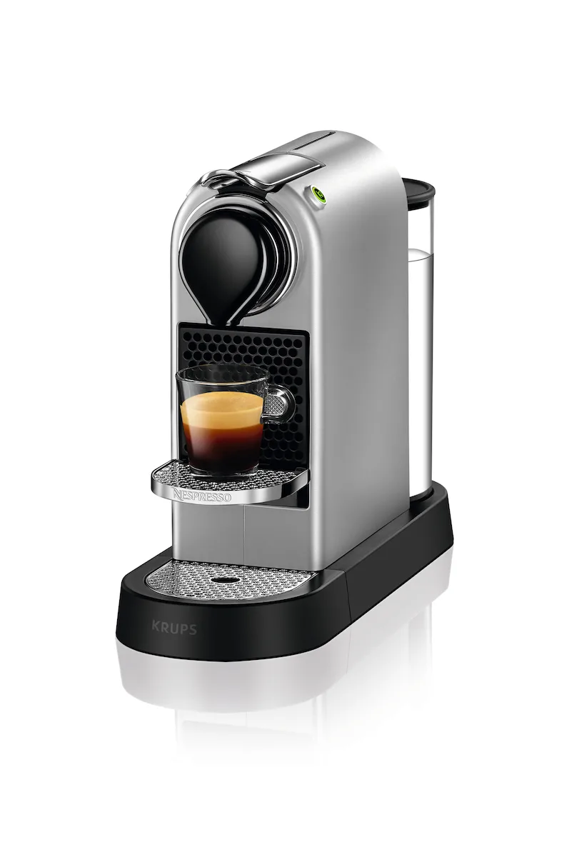 20220318134457_krups_xn741b_kafetiera_gia_kapsoules_nespresso_silver Krups CitiZ Καφετιέρα για Κάψουλες Nespresso Πίεσης 19bar Silver - Image 1