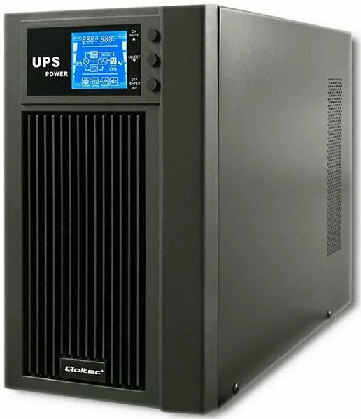 20220323145130_qoltec_uninterruptible_power_supply_ups_on_line_3000va_2400w_me_4_prizes Qoltec Uninterruptible Power Supply UPS On-Line 3000VA 2400W με 4 Πρίζες - Image 1