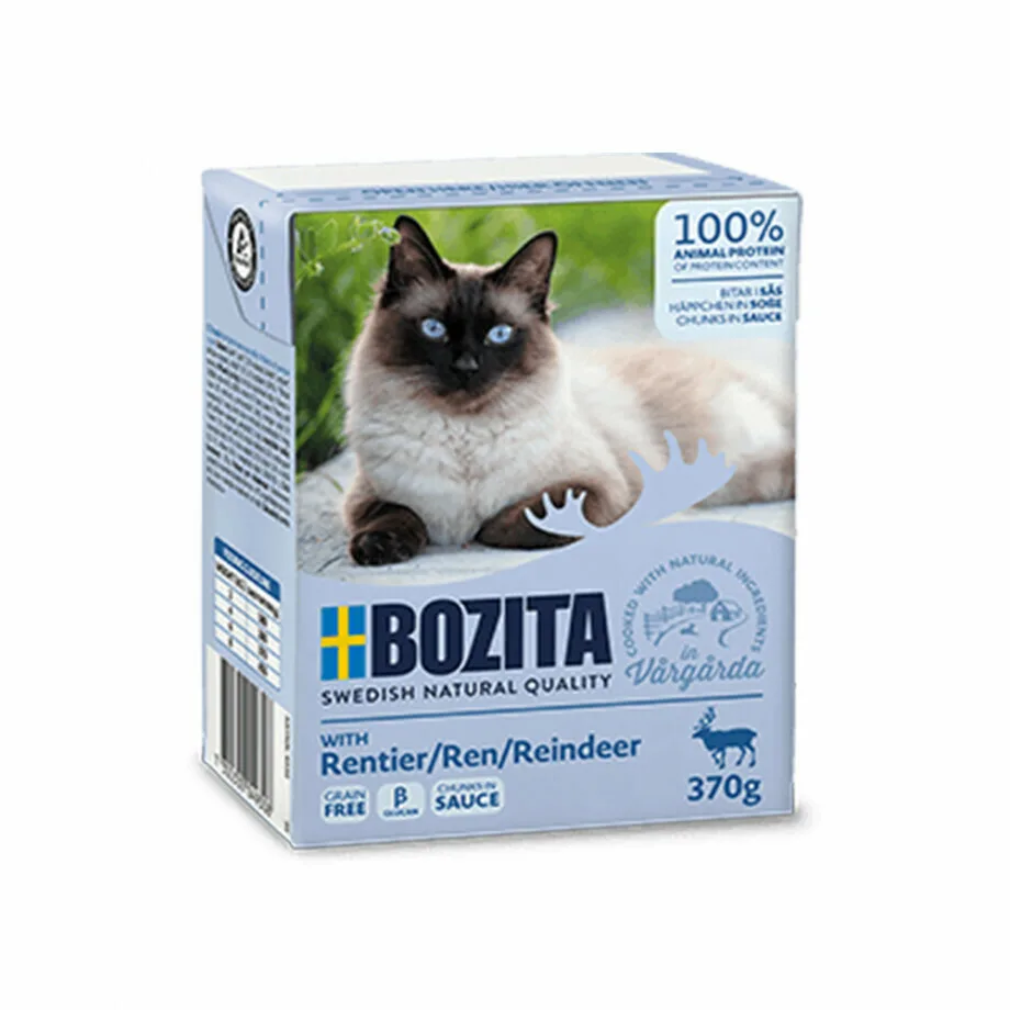 20220329123942_bozita_feline_ygri_trofi_gia_enilikes_gates_se_fakelaki_me_tarando_370gr Bozita Feline Υγρή Τροφή για Ενήλικες Γάτες σε Φακελάκι με Τάρανδο χωρίς Σιτηρά 370gr FK-4930 - Image 1