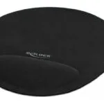 DeLock 12040 Mouse Pad (230mm) με Στήριξη Καρπού Μαύρο