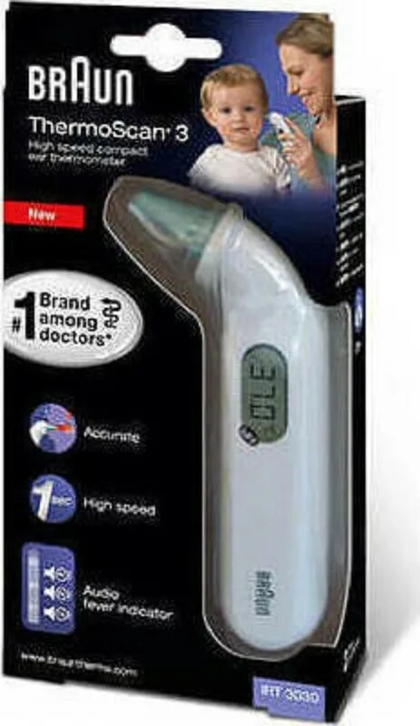 Braun Thermoscan 3 Ψηφιακό Θερμόμετρο Αυτιού με Υπέρυθρες Κατάλληλο για Μωρά - Image 1