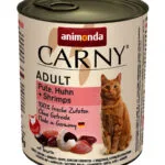 Animonda Carny Υγρή Τροφή για Ενήλικες Γάτες σε Κονσέρβα με Γαλοπούλα, Γαρίδες και Κοτόπουλο χωρίς Σιτηρά & Γλουτένη 800gr 4017721837286
