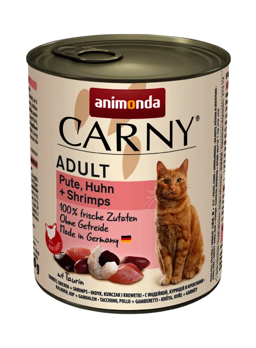 20220330095035_animonda_carny_galopoula_garides_kotopoulo_adult_800gr Animonda Carny Υγρή Τροφή για Ενήλικες Γάτες σε Κονσέρβα με Γαλοπούλα, Γαρίδες και Κοτόπουλο χωρίς Σιτηρά & Γλουτένη 800gr 4017721837286 - Image 1