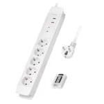 LogiLink LPS402 Πολύπριζο Aσφαλείας 5 Θέσεων με Διακόπτη και Καλώδιο 1.5m LPS402