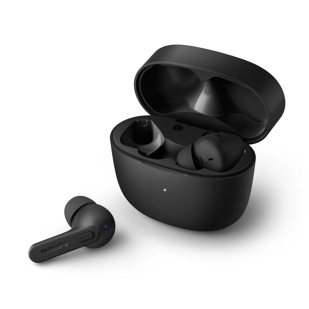Philips TAT2206 In-ear Bluetooth Handsfree Ακουστικά με Θήκη Φόρτισης Μαύρα - Image 1