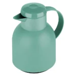 Emsa Samba Wave Vacuum Jug Quick Press Κανάτα Θερμός Πλαστικό 1lt Πράσινο 600021
