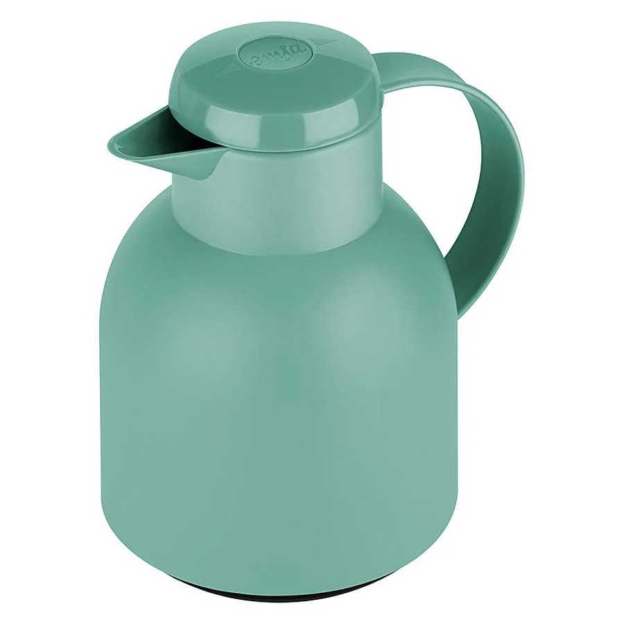 Emsa Samba Wave Vacuum Jug Quick Press Κανάτα Θερμός Πλαστικό 1lt Πράσινο 600021 - Image 1