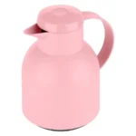 Emsa Samba Wave Vacuum Jug Quick Press Κανάτα Θερμός Πλαστικό 1lt Ροζ 600022
