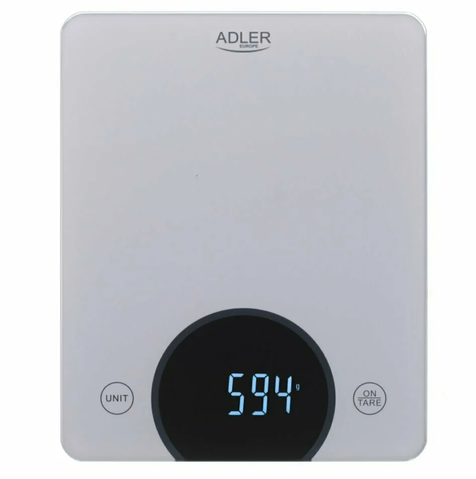 20220509132256_adler_ad_3173s_psifiaki_zygaria_kouzinas_1gr_10kg_asimi Adler Ψηφιακή Ζυγαριά Κουζίνας 1gr/10kg Ασημί AD 3173s - Image 1