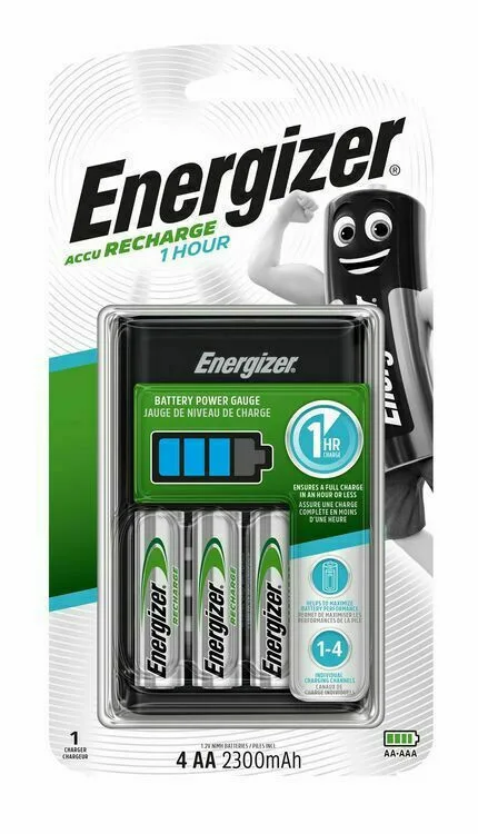 20220509154354_energizer_accu_recharge_1_hour_fortistis_4_mpatarion_ni_mh_megethous_aa_aaa_set_me_4x_aa_2300mah Energizer ACCU Recharge 1 hour Φορτιστής 4 Μπαταριών Ni-MH Μεγέθους AA/AAA Σετ με 4x AA 2300mAh - Image 1