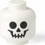 Room Copenhagen Παιδικό Κουτί Αποθήκευσης από Πλαστικό Lego Skeleton Λευκό 16x16x19cm 40311728